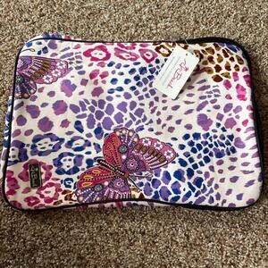 Beach by CLC Water Resistant Laptop Sleeve NWT 17" Diag Butterfly Psalm 16:11